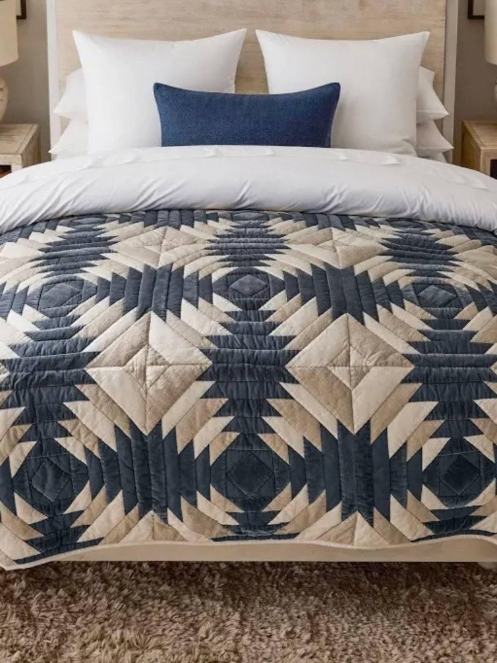 Pottery Barn California King patchwork quilt